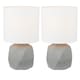 image 1 of Set of 2 Wilson - Concrete Lamps | Grey | White | Medium | 2