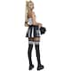 image 4 of Fever Womens/Ladies Vampire Cheerleader Costume Set - Black/White - M