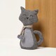 image 5 of Homescapes Cat Door Stop - Set of 2 - Animal Door Stops