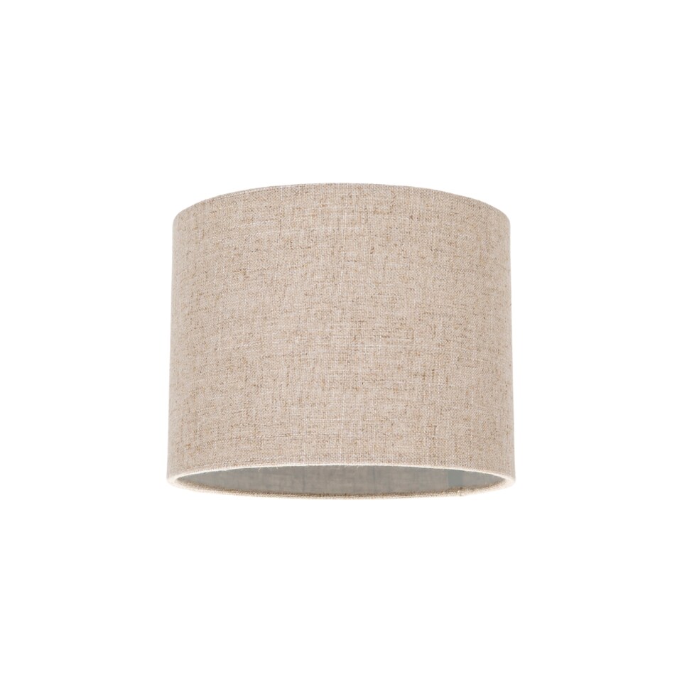 image 1 of Contemporary and Stylish Natural Linen 8 Inch Lamp Shade in Oatmeal - 20cm Diameter | Cream