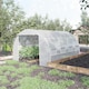 image 2 of Outsunny 4 x 3 x 2 m Polytunnel Greenhouse Pollytunnel Tent w/ Steel Frame White