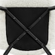 image 6 of Yaheetech Modern Pleated Curved Back Lamb hair Accent Chair White | Ivory