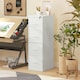 image 6 of HOMCOM 4 Drawer Filing Cabinet Steel File Cabinet for A4 Letter Size White 