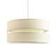 image 1 of Contemporary Quality Cream Linen Fabric Triple Tier Ceiling Pendant Light Shade | Cream
