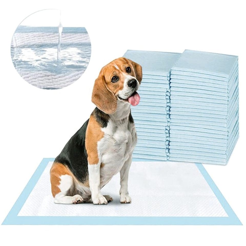 image 1 of Living and Home 40 Pcs Disposable Dog Diaper Pads, 60cm W*60cm D