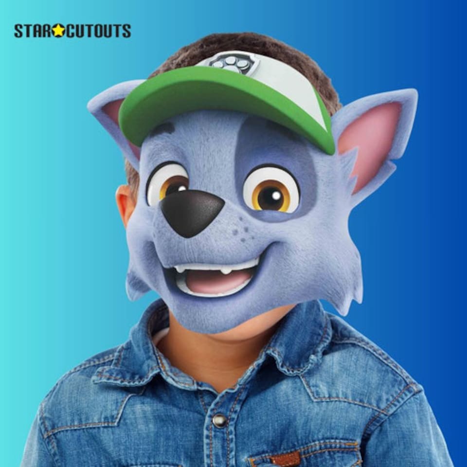 image 1 of Rocky Paw Patrol Cardboard Face Mask