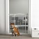 image 2 of PawHut 74-94cm Adjustable Metal Pet Gate Safety Barrier w/ Auto-Close Door White