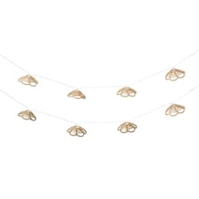 ValueLights 10 x Battery Operated Outdoor Rattan Flower Garden String Lights