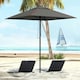 image 2 of Outsunny Sun Parasol with Vent, Table Umbrella for Patio, Garden, Pool, Grey