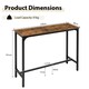 image 2 of COSTWAY Bar Table Counter Pub Table Sofa Console Table Brown