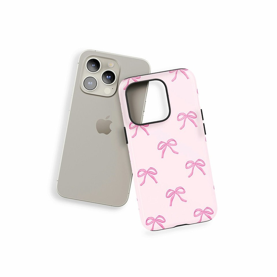 image 1 of Pink Bows Phone Case | Pink | iPhone 13 Mini
Slim | iPhone 13 Mini
Slim