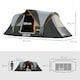 image 8 of Outsunny 5-6 Man Camping Tent with Bag, Fibreglass and Steel Frame, Grey
