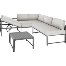 Garden Lounge Set Faro Corner Sofa Outdoor Aluminium