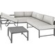 image 1 of Garden Lounge Set Faro Corner Sofa Outdoor Aluminium