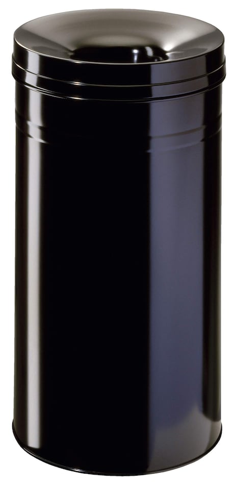 image 1 of Durable Fire Extinguishing Metal Waste Bin SAFE+ | TUV Certified | 60L | Black