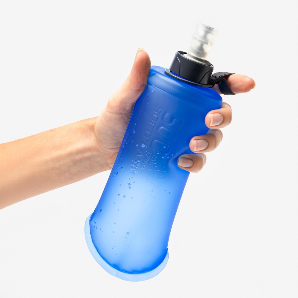 image 1 of Decathlon 500 Ml Flexible Trail Running Water Bottle-Blue
