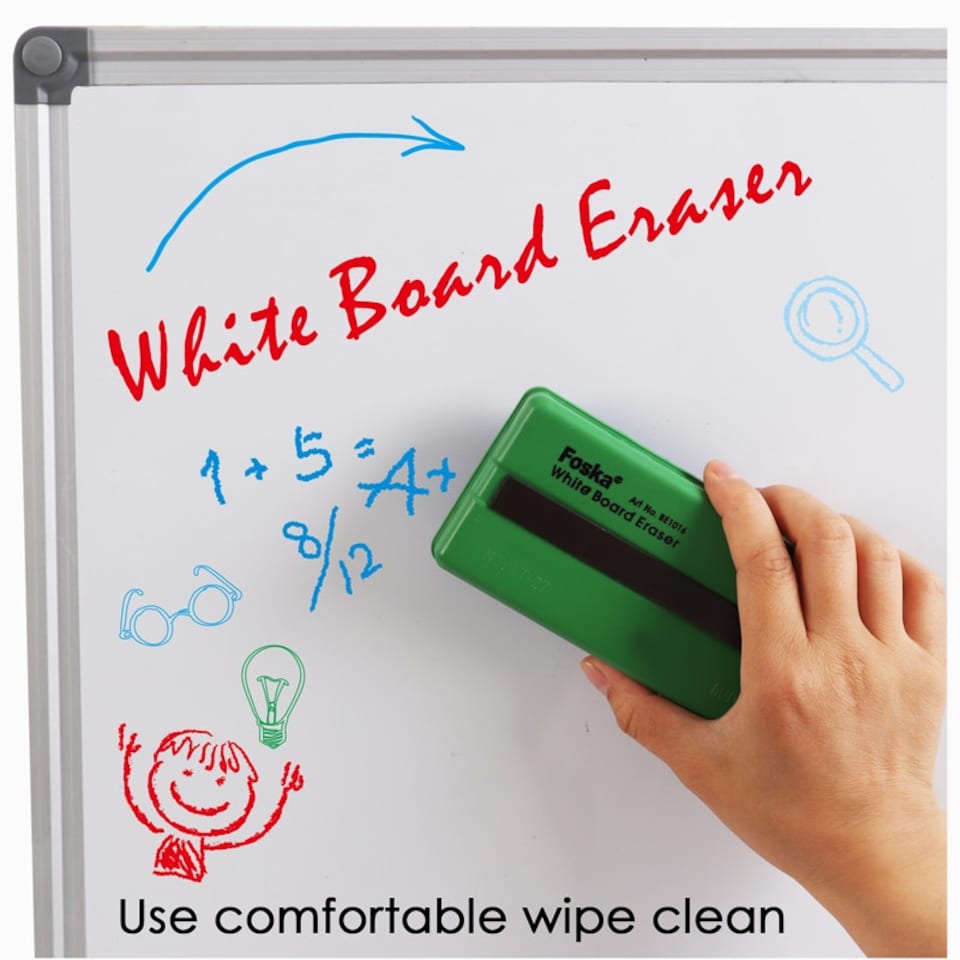 image 1 of School Dry Erase Magnetic Corduroy White Board Eraser