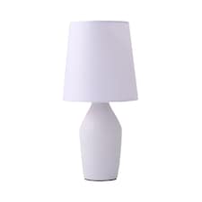 ValueLights Arlo Pair of Lilac Ceramic Table Lamps Lilac Shades & Bulbs | Purple