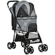 image 1 of PawHut Pet Stroller Dog Pram Pushchair Cat Travel Carriage Universal Wheels Grey