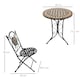 image 7 of Outsunny 3 Pcs Mosaic Bistro Table Chair Set Patio Garden Dining Furniture