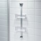 image 1 of Showerdrape Elements Clear 2 Tier Basket Hanging Shower Caddy | Clear | 1