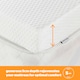 image 4 of Silentnight Impress 5cm Thick Memory Foam Mattress Topper, Hypoallergenic, Orthopedic, Double