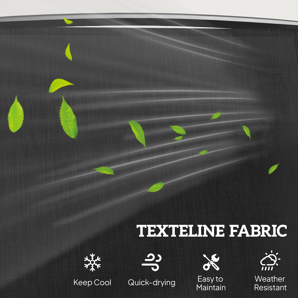 image 1 of Outsunny Outdoor Double Glider Rocking Chairs with Glass Top Middle Table, Metal Gliding Love Seat Conversation Furniture with Breathable Mesh Fabric Seat, for Garden, Patio, Black