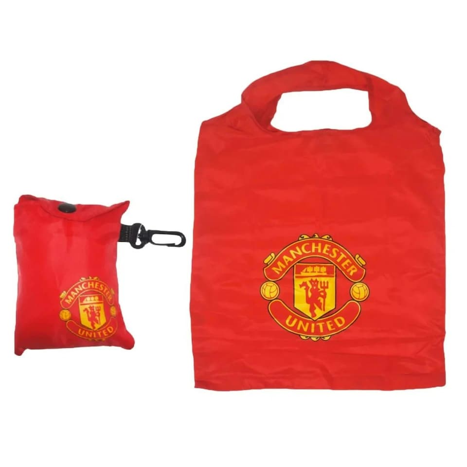 image 1 of Manchester United FC Reusable Bag in a Bag Red