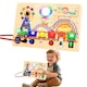 image 8 of Montessori Wooden Busy Board Light Up Sensory Activity Toy for Toddlers Fine Motor Skills Learning Toy for Ages 1 to4