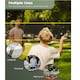 image 3 of Gr8 Home Yellow Black 5m Badminton Net Post Set Portable Volleyball Pickleball Tennis