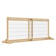 image 1 of PawHut Adjustable Wooden Pet Gate Freestanding Dog Barrier for Doorway