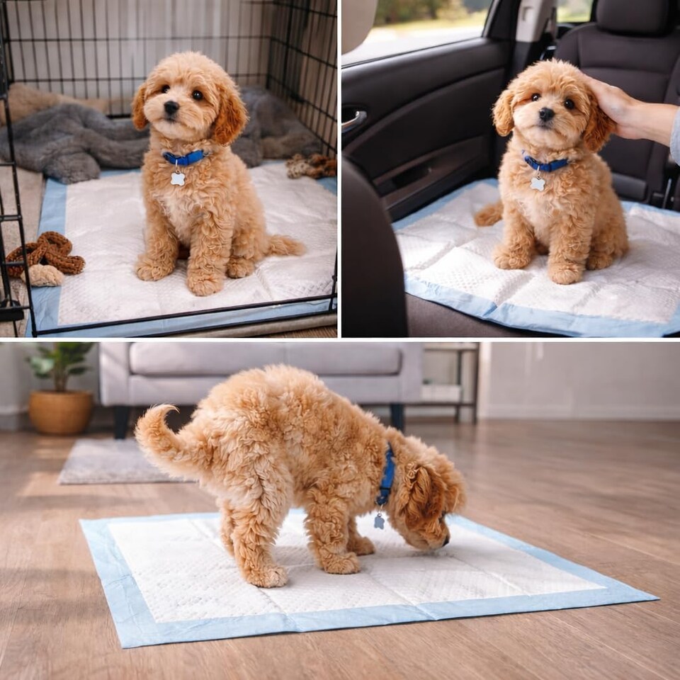 image 1 of Actiaspet Puppy Training Pads 60cm x 45cm – Heavy Duty Absorbent Dog & Cat Toilet Pads – Leak Resistant Pet Training Mats