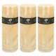 image 1 of Nicola Spring Round Vanilla Pillar Candles - 215 Hours - Cream - Pack of 3