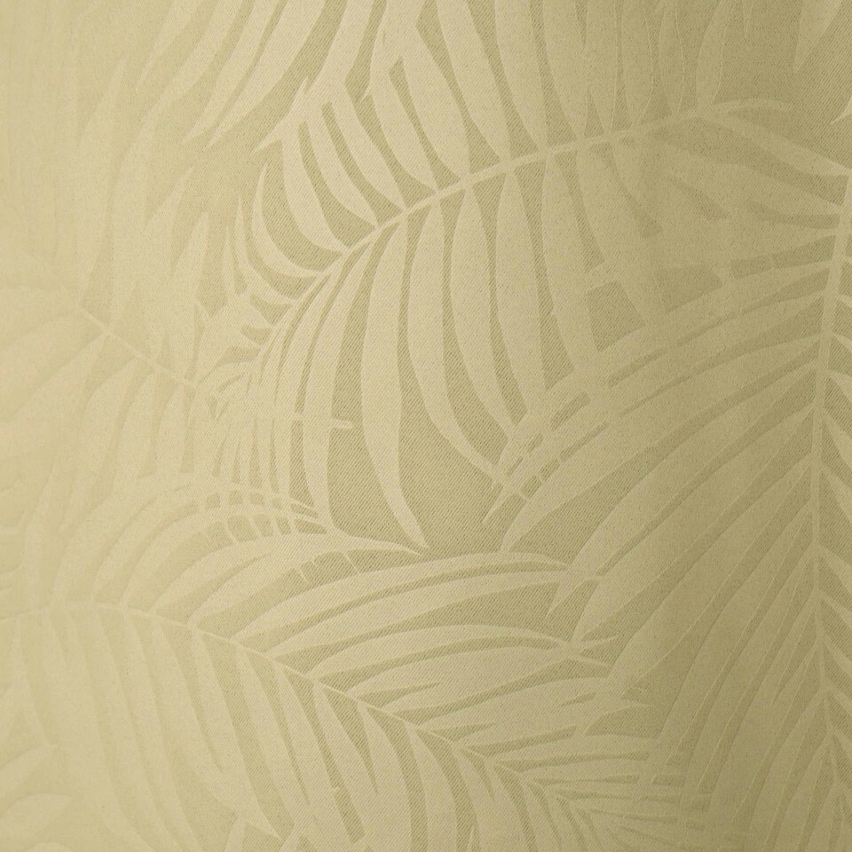image 1 of OHS Leaf Print Thermal Blackout Eyelet Curtains, 90x90" - Sage Green
