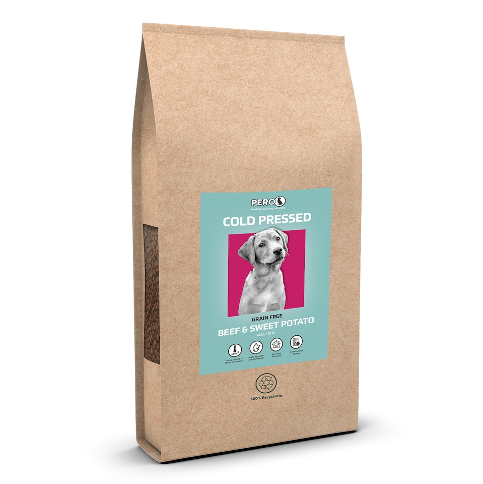 image 1 of Pero Cold Pressed Dog Food - Beef & Sweet Potato | Brown | 2kg | Beef | 1
