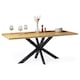 image 1 of VonHaus Abel Rectangular 6 Seater Dining Table with Wood Effect Top
