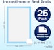 image 2 of Incontinence Bed Pads - Triple Layer Highly Absorbent (25pack) | Blue | Blue - 25 pack | 25