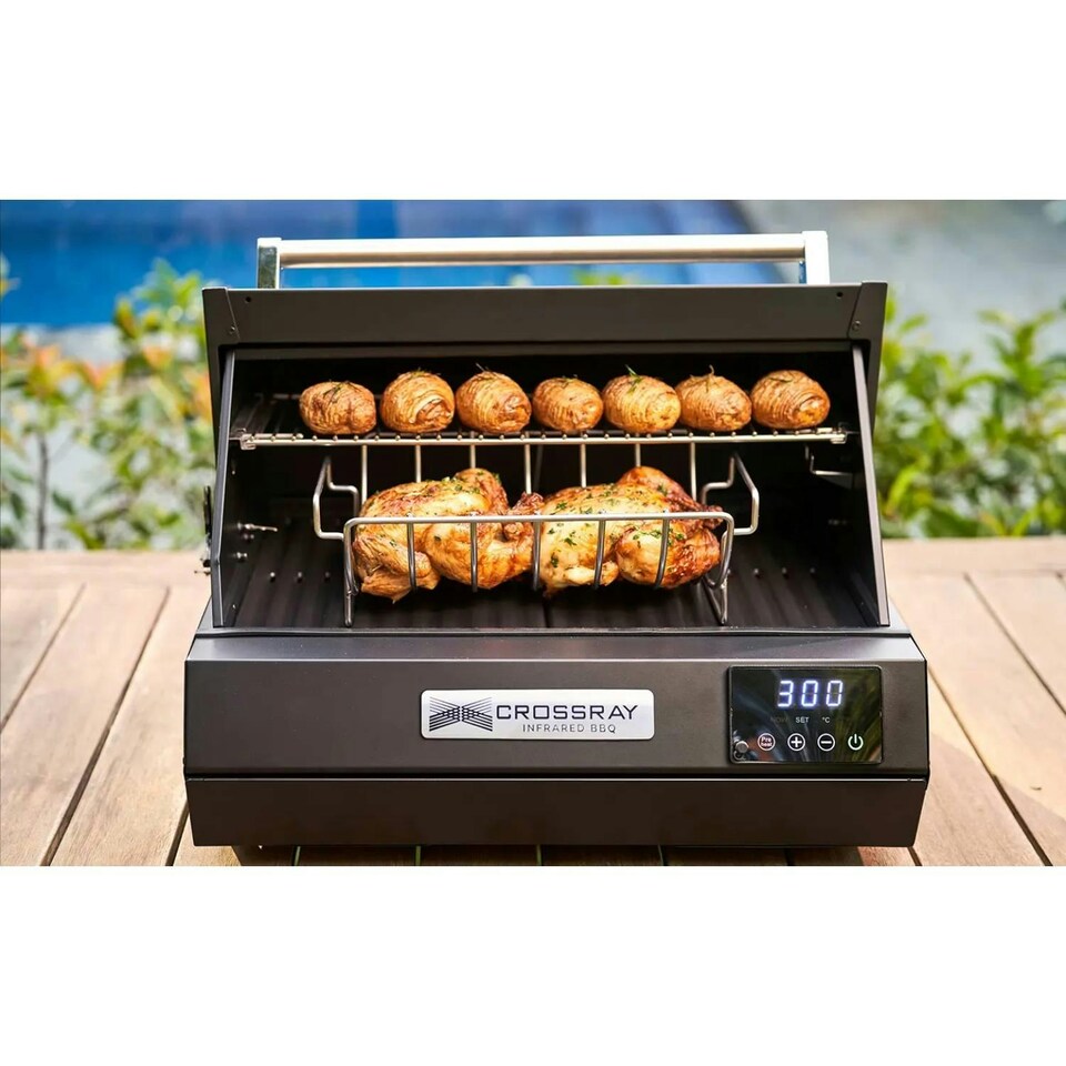 image 1 of Crossray eXtreme Portable Infrared Electric BBQ Black