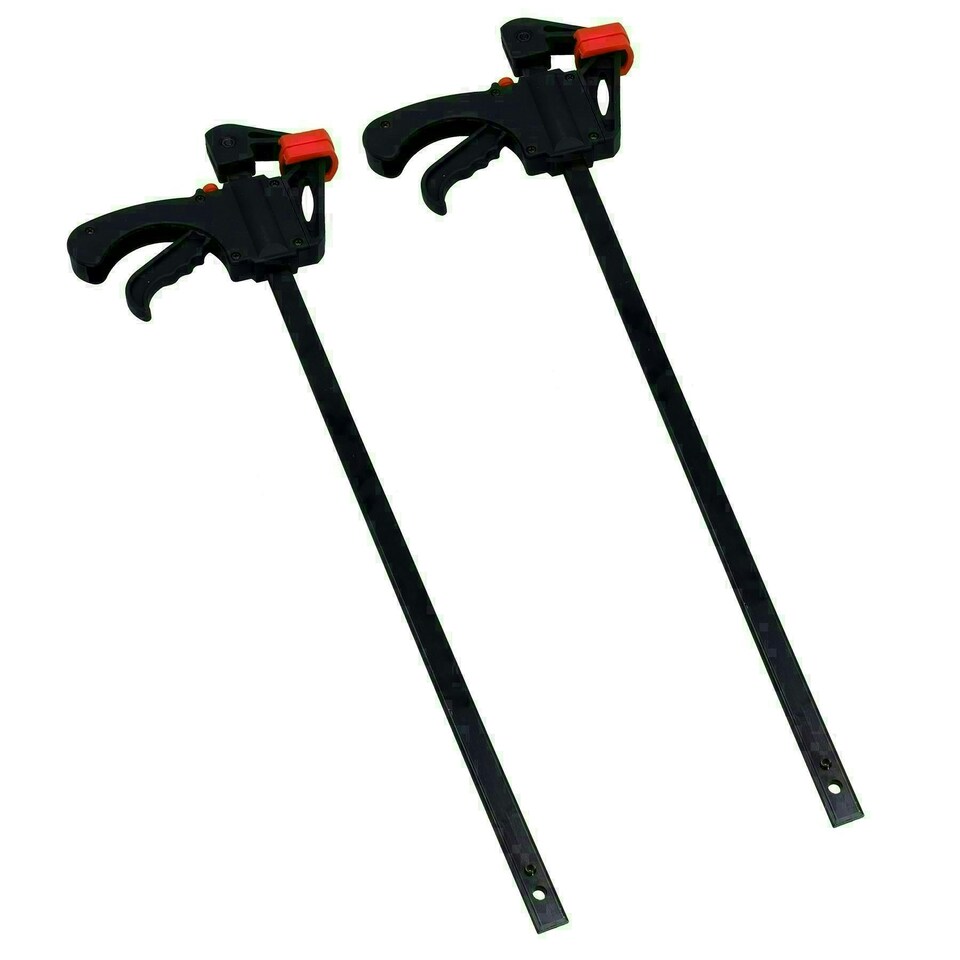image 1 of 18" Quick Release Rapid Bar Clamp Holder Grip Spreader Speed Clamps 2 Pack
