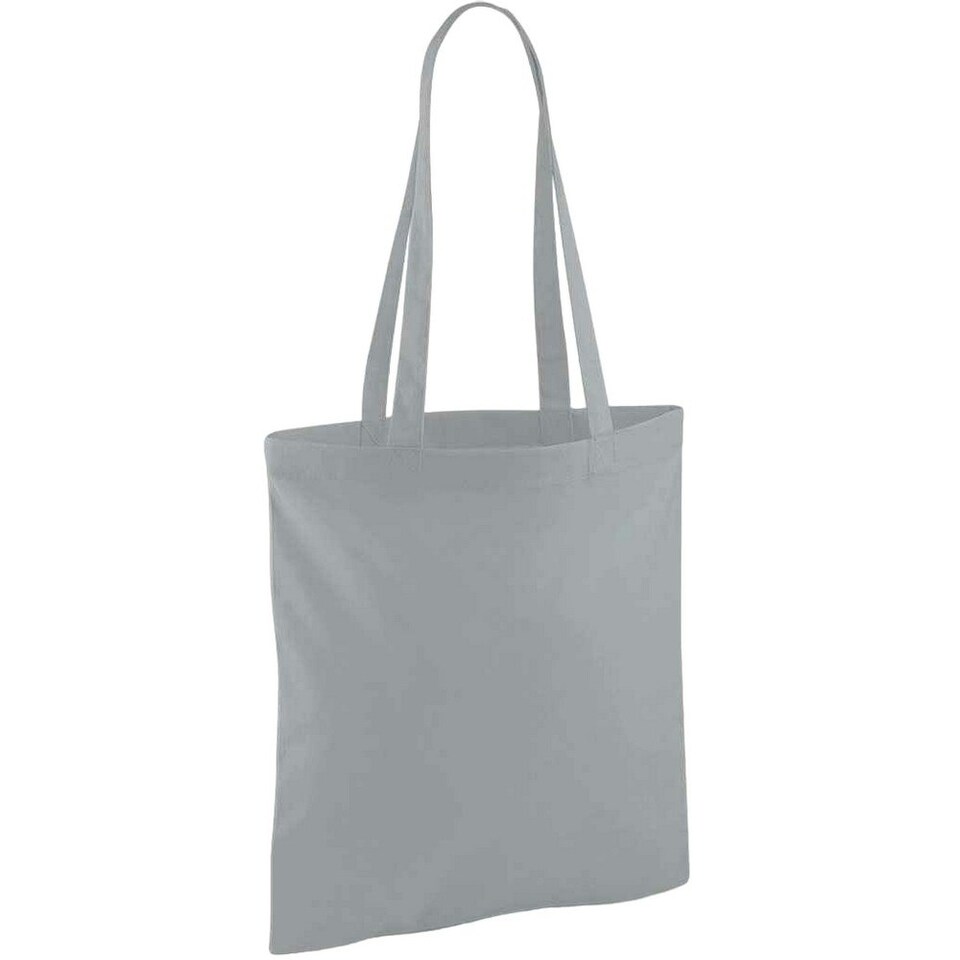 Westford Mill Bag For Life Long Handle Tote Bag - Pure Grey - One Size Grey