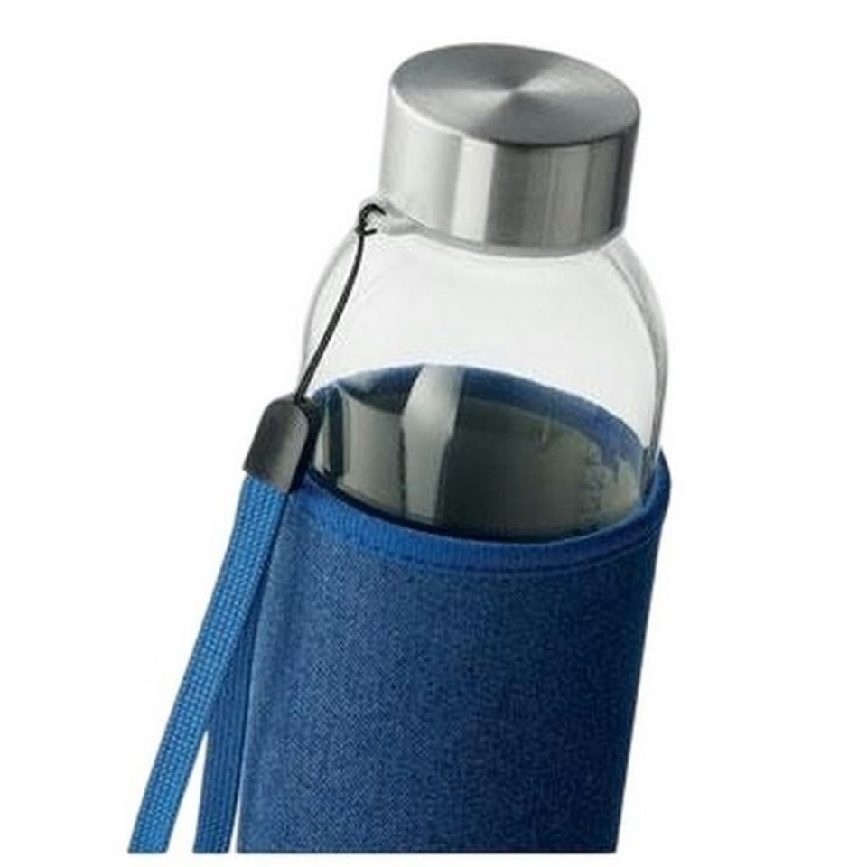 image 1 of MidOcean Utah Denim Look Glass 500ml Bottle - Blue - One Size Blue | One Size