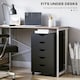 image 5 of HOMCOM Mobile Vertical Filing Cabinet with 5 Drawers for Home Office, Black