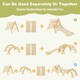 image 3 of COSTWAY 3-in-1 Triangle Wooden Toddler Climber Ramp Arch