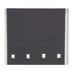 image 1 of 75cm Black Square Eyelet Edge Roller Blind | Black | Black