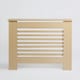 image 1 of OHS MDF Horizontal Slat Grilled Radiator Cover, Small - Natural Wood Brown | Natural Wood