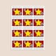image 3 of Hollywood Design 65mm Square Sticker sheet of 12
