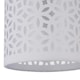 image 5 of First Choice Lighting Set of 2 Chrome Touch Operated Table Lamps with White Cut Out Shades Chrome | White