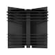image 5 of Primrose Chic Steel Hex Metal Black Outdoor Fire Pit 58cm