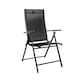 image 1 of Outdoor Garden Patio Multi Position Reclining Folding Chair in Black