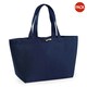 image 1 of Westford Mill Organic Marina Tote Shopping Bag (20L) (Pack of 2) - French Navy - One Size Blue